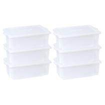 Kit 6 Caixas Para Cozinha Empilháveis 24,5l Branco Kit 6 Caixas Para Cozinha Empilháveis 24,5l Branco