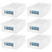 Kit 6 Caixas para Sapatos Tampas Ventiláveis Plástico Ordene Organizadores Empilháveis Calçados Kit 6 Caixas para Sapatos Tampas Ventiláveis Plástico Ordene Organizadores Empilháveis Calçados
