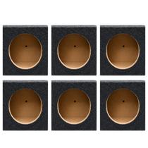 Kit 6 Caixas Seladas 6 Polegadas APSounds Grafite MDF Kit 6 Caixas Seladas 6 Polegadas APSounds Grafite MDF