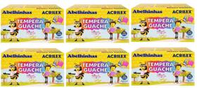 Kit 6 Caixas Tinta Tempera Acrilex Ref02020