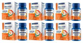 Kit 6 caixas Triplo imuno Vitamina C 1000mg + Vitamina D 2000ui + Zinco - Catarinense