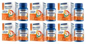 Kit 6 Caixas Triplo Imuno Vitamina C 1000Mg + Vitamina D