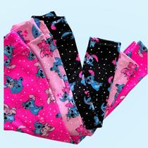 Kit 6 Calça legging Flanelada infantil Suplex Kit 6 Calça legging Flanelada infantil Suplex