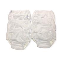 Kit 6 calças enxuta fralda plástica reutilizável bebê - Tamanho 1