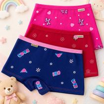 Kit 6 calcinha boxer shortinho suede conforto forro algodão P ao GG Mavique
