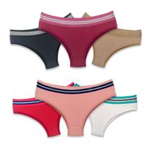 Kit 6 Calcinha Microfibra com forro de Algodão Modela o Corpo Manu 896 Kit 6 Calcinha Microfibra com forro de Algodão Modela o Corpo Manu 896