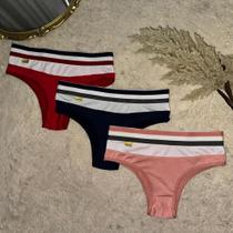 Kit 6 Calcinha Tanga Confortavel Cos Alto