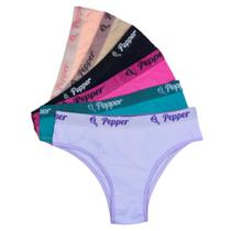 Kit 6 Calcinhas Algodão de Alta Qualidade Conforto Lisas e Estampadas Atacado