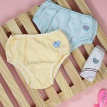 Kit 6 Calcinhas Bebê Menina Algodão Macio e Fresco Kit 6 Calcinhas Bebê Menina Algodão Macio e Fresco