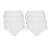 Kit 6 Calcinhas Cotton Altas Loba Clássica Lupo 40351-001