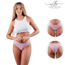 Kit 6 Calcinhas de Algodão Tanga Conforto Calcinha Feminina