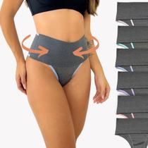 Kit 6 Calcinhas Feminina Cintura Alta Compressão Modeladora Kit 6 Calcinhas Feminina Cintura Alta Compressão Modeladora