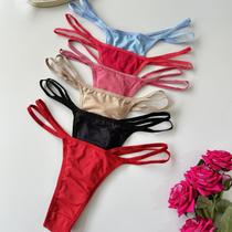 Kit 6 Calcinhas Fio Dental Lisa Dia A Dia Moda Intima Lingerie Revenda Kit 6 Calcinhas Fio Dental Lisa Dia A Dia Moda Intima Lingerie Revenda