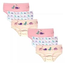 Kit 6 Calcinhas Infantil Malha Dupla Luna 100% Algodão 381 A