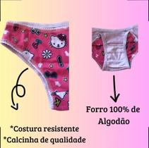 Kit 6 calcinhas infantil menina conforto em algodão Kit 6 calcinhas infantil menina conforto em algodão