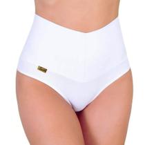 Kit 6 Calcinhas Pós Parto Gestante Maternidade Modeladora Cintura Alta Cós Duplo 1057 .