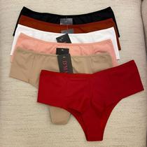 Kit 6 Calcinhas Rose Fio Duplo Dmauli - Variadas Kit 6 Calcinhas Rose Fio Duplo Dmauli - Variadas