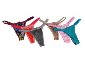 Kit 6 Calcinhas Tanguinha Fio Dental Algodão Kit 6 Calcinhas Tanguinha Fio Dental Algodão