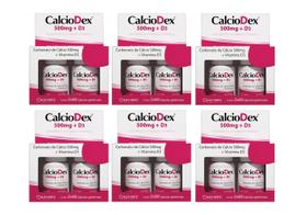 Kit 6 Calciodex 500mg + D3 Com 120 Cápsulas - Kley Hertz Kit 6 Calciodex 500mg + D3 Com 120 Cápsulas - Kley Hertz