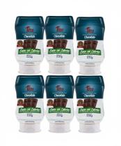 Kit 6 calda de chocolate 335g leve e iressistivel zero aç