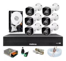 Kit 6 Cam Intelbras Full Color A Noite Dvr 8 Canais C/ Hd 1