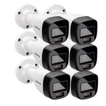 kit 6 Câmera De Segurança Intelbras Multi Hd Vhd 1120 B Full Color Imagem Colorida Noturna e Diurna