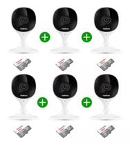 Kit 6 Câmera De Segurança Wifi Imx Intelbras + Cartão 64gb Kit 6 Câmera De Segurança Wifi Imx Intelbras + Cartão 64gb