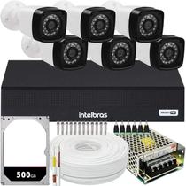 Kit 6 Câmeras de Segurança hd Dvr intelbras full hd 8ch mhdx c/hd Kit 6 Câmeras de Segurança hd Dvr intelbras full hd 8ch mhdx c/hd