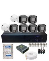 Kit 6 Câmeras de Segurança Intelbras VHD 3220 B Full Color com Áudio Dvr 8 Canais Incluso Hd de 500gb Kit 6 Câmeras de Segurança Intelbras VHD 3220 B Full Color com Áudio Dvr 8 Canais Incluso Hd de 500gb