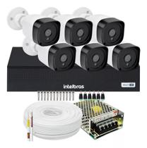 Kit 6 câmeras Externas C/Infra Dvr 8ch Intelbras - Intelbras/Impor