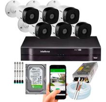 Kit 6 Câmeras Intelbras 1120b Dvr Mhdx 8 Canais Kit 6 Câmeras Intelbras 1120b Dvr Mhdx 8 Canais