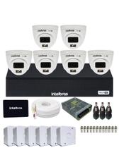 Kit 6 Câmeras Intelbras 1120d Full Color Dvr Mhdx 1108-c Com Ssd 512gb Intelbras Incluso