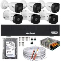 Kit 6 Câmeras Intelbras 3 cam Full Color 3 cam 1220b Full Hd Dvr Mhdx 3008-C C/HD 4TB Kit 6 Câmeras Intelbras 3 cam Full Color 3 cam 1220b Full Hd Dvr Mhdx 3008-C C/HD 4TB