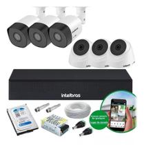 Kit 6 Cameras Intelbras Cftv Dvr Mhdx 1008 Comp Hd 500gb Kit 6 Cameras Intelbras Cftv Dvr Mhdx 1008 Comp Hd 500gb