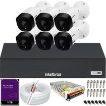 Kit 6 Câmeras Intelbras HD 720p VHL 1120B DVR 1108c HD 1TB Kit 6 Câmeras Intelbras HD 720p VHL 1120B DVR 1108c HD 1TB