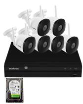 Kit 6 Câmeras Intelbras Im5 Full Hd Nvd 1408 Intelbras Com Hd 1Tb