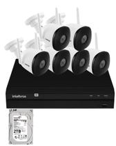 Kit 6 Câmeras Intelbras Im5 Full Hd Nvd 1408 Intelbras Com Hd 2Tb