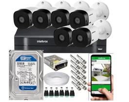 Kit 6 Câmeras Intelbras Multi Hd Dvr 8 Canais Intelbras C/Hd 320gb Kit 6 Câmeras Intelbras Multi Hd Dvr 8 Canais Intelbras C/Hd 320gb
