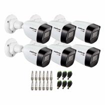 Kit 6 Câmeras Intelbras VHD 1130 B HD 720p com Lente 2.8mm Visão Noturna 30m Resistente à Chuva IP67 + Conectores