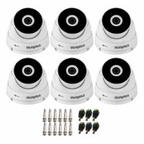 Kit 6 Câmeras Intelbras VHD 3230 D G7 Dome Full HD 1080p Visão Noturna de 30m IP67 + Conectores