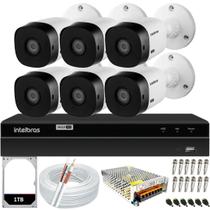 Kit 6 Câmeras Intelbras Vhl 1220B 2mp Dvr 8 Canais HD 1TB Kit 6 Câmeras Intelbras Vhl 1220B 2mp Dvr 8 Canais HD 1TB