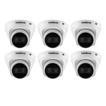 Kit 6 Câmeras IP Intelbras Full HD 2MP VIP 1230 D G4 com Lente 2.8mm Dome Tecnologia PoE IR 30m Resistente à Chuva IP67