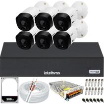 Kit 6 Câmeras Multi Hd 1120b Dvr Intelbras 8 Canais Hd 500Gb Kit 6 Câmeras Multi Hd 1120b Dvr Intelbras 8 Canais Hd 500Gb