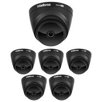 Kit 6 Câmeras Multi HD 2 Megapixels 20m VHD 1220 D BLACK Intelbras