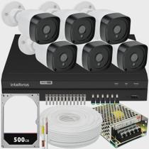 Kit 6 Cameras Seguranca 2 Mega Ir Full Hd Dvr Intelbras 1208