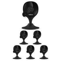 Kit 6 Câmeras Wi-Fi Inteligente Com Alarme e Armazenamento em Nuvem iMX C Black Intelbras Kit 6 Câmeras Wi-Fi Inteligente Com Alarme e Armazenamento em Nuvem iMX C Black Intelbras