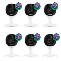 Kit 6 Câmeras WiFi Full HD Intelbras iMX1 com Cartão de Memória 32GB
