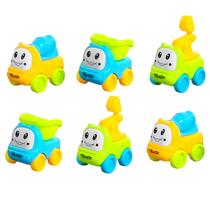 Kit 6 Caminhão Baby Fricção Basculante Escavadeira Betoneira Kit 6 Caminhão Baby Fricção Basculante Escavadeira Betoneira