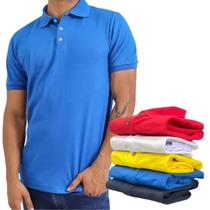 Kit 6 Camisa Polo Masculina Manga Curta Algodão Piquet