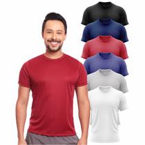 Kit 6 Camisas Masculina Manga Curta Dry Fit Proteção Uv
